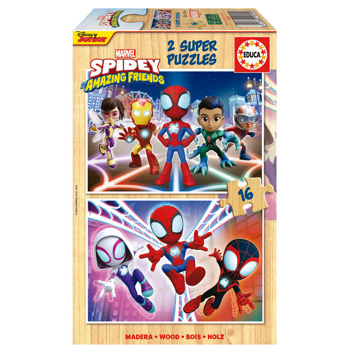 Puzzle Spidey & His Amazing Friends 2x16 Piezas EDUCA BORRAS
