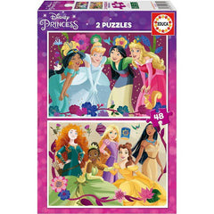 PUZZLE 2X48 DISNEY PRINCESS | EDUCA-BORRAS | 1 UNIDAD | 8412668196759
