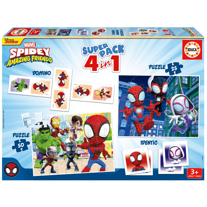 SUPERPACK SPIDEY & FRIENDS | EDUCA-BORRAS | 1 UNIDAD | 8412668196827 Imagen principal del producto
