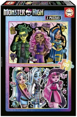 Puzzle infantil 2x100 piezas Monster High EDUCA Borras