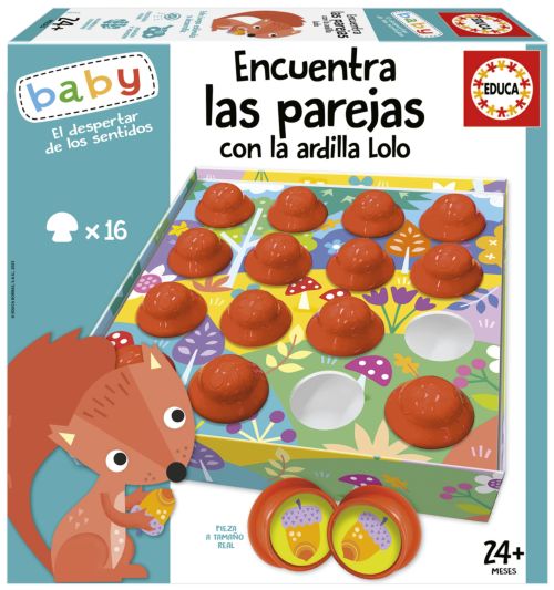 Encuentra las Parejas con la Ardilla Lolo Educa Borras