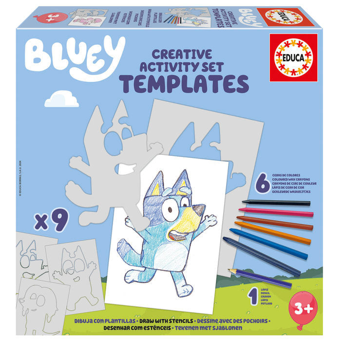 Juego Bluey Creative Activity Templates EDUCA-BORRAS