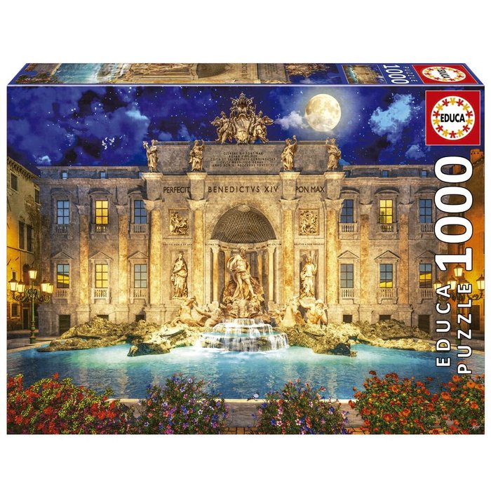 PUZZLE FONTANA DI TREVI 1000 PIEZAS | EDUCA-BORRAS | 1 UNIDAD | 8412668199231