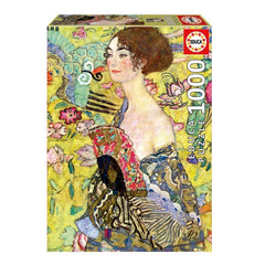 PUZZLE DAMA CON ABANICO, KLIMT 1000 PIEZAS | EDUCA-BORRAS | 1 UNIDAD | 8412668199323