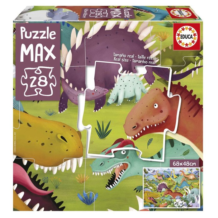 Puzzle Max 28 Piezas Dinosaurios Educa Borras