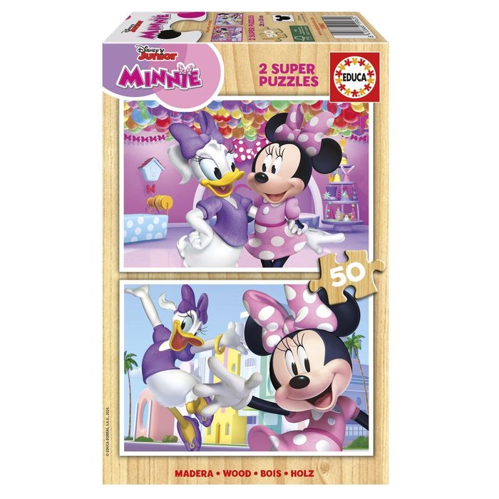 PUZZLE MINNIE 2X50 PIEZAS | EDUCA-BORRAS | 1 UNIDAD | 8412668199620