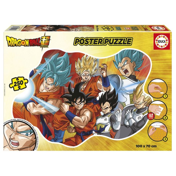 PUZZLE DRAGON BALL POSTER 250 PIEZAS | EDUCA-BORRAS | 1 UNIDAD | 8412668199651