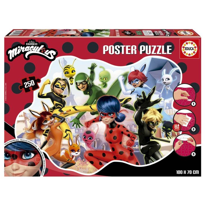 Puzzle 250 Piezas Miraculous Poster EDUCA BORRAS