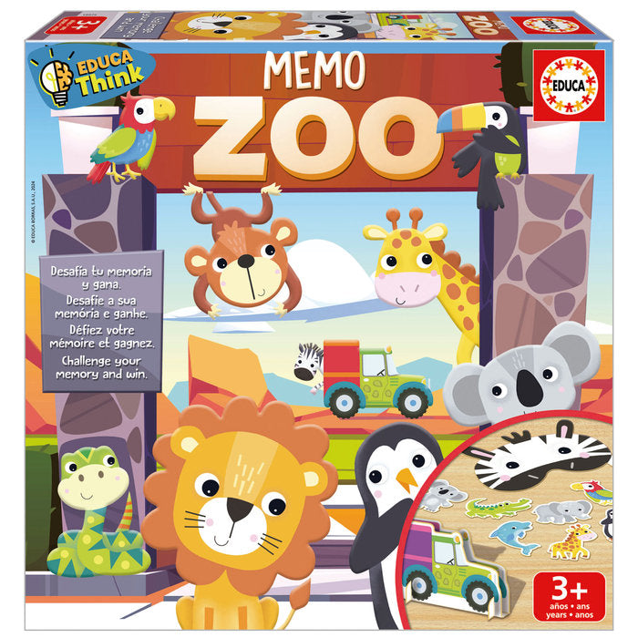 Memo Zoo Educa Borras Juego Educativo para Niños