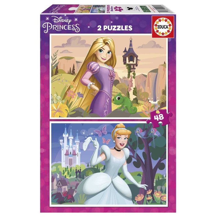 Puzzle 2x48 Piezas Princesas Disney Educa Borras