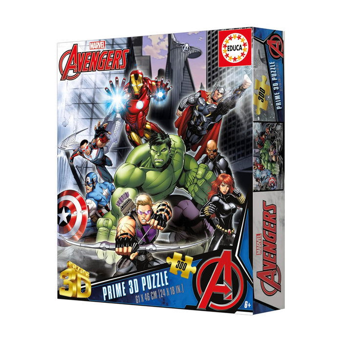 Puzzle 3D Lenticular 300 Piezas Marvel Avengers EDUCA BORRAS