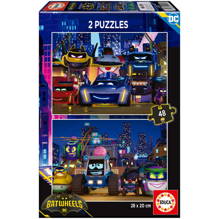 Puzzle Batwheels 2x48 piezas EDUCA BORRAS