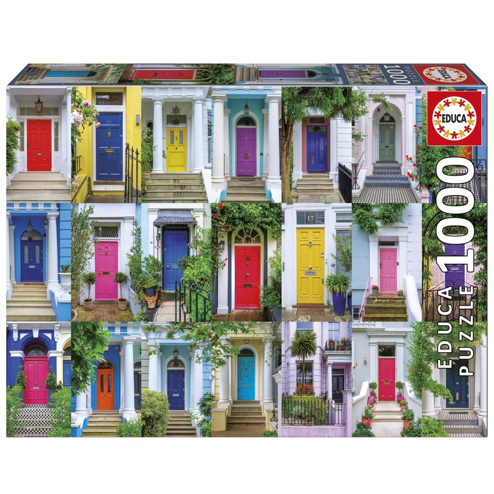 Puzle 1000 Puertas de Notting Hill Educa-Borras