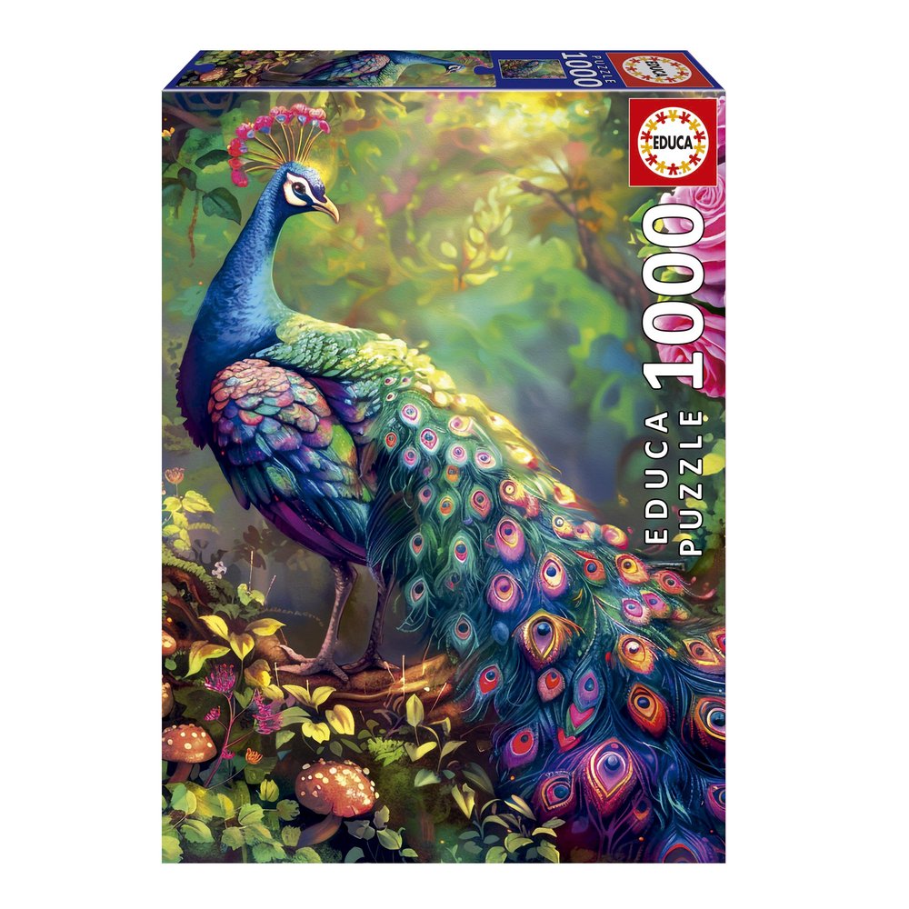 Puzle 1000 Jardin del Pavo Real EDUCA-BORRAS