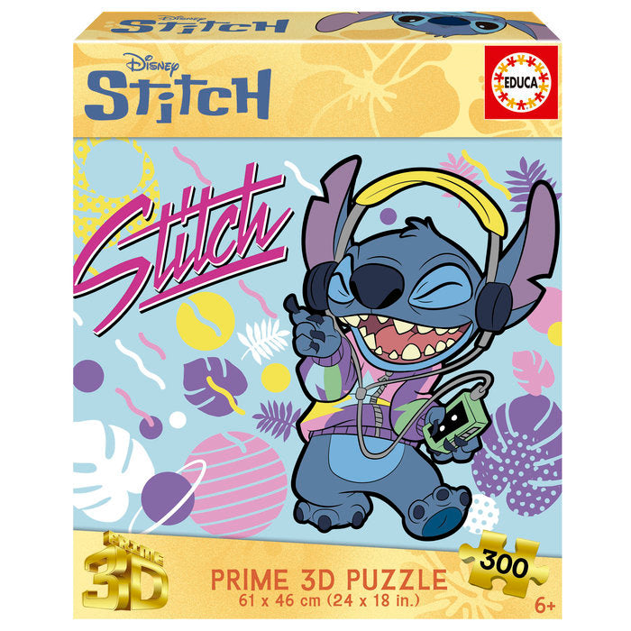 PUZZLE 300 PIEZAS STITCH 3D LENTICULAR | EDUCA-BORRAS | 1 UNIDAD | 8412668202733