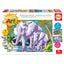 Puzzle Magic Art Number Art Animales Salvajes Educa Borras