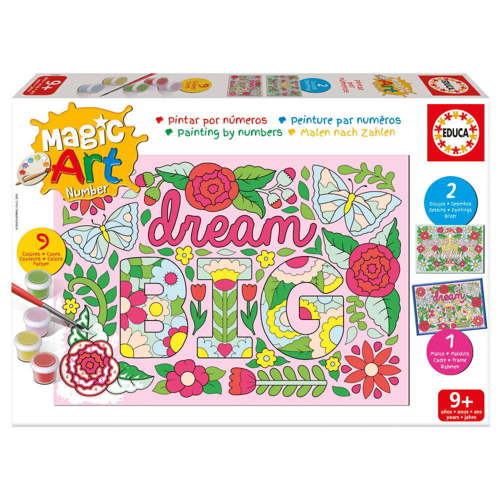 Magic Art Number Flores 9 piezas Educa-Borras Imagen principal del producto