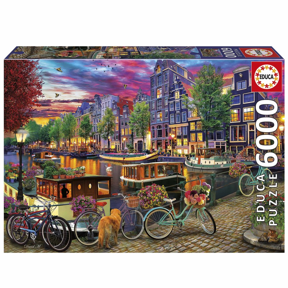 Puzzle 6000 Bicicletas en Amsterdam Educa Borras