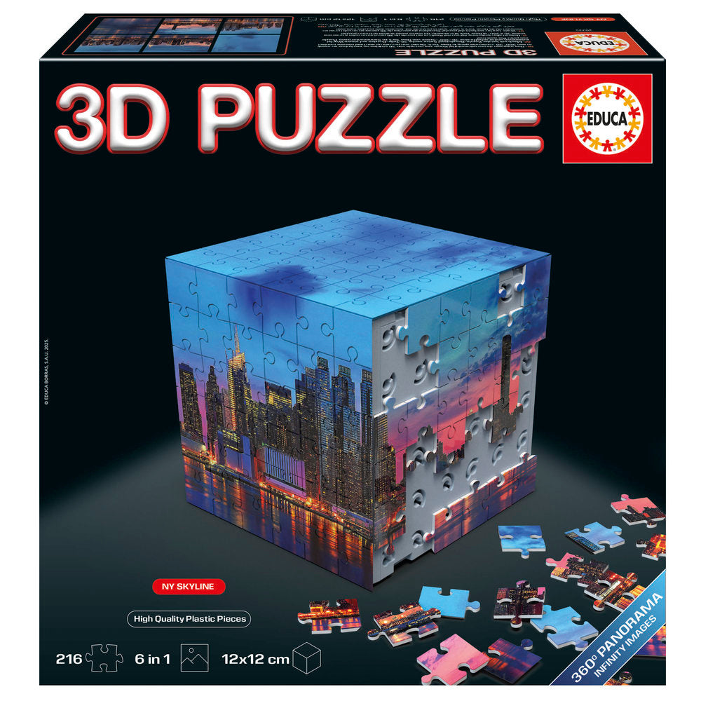 Puzle 3D Ny Skyline Panorama EDUCA-BORRAS