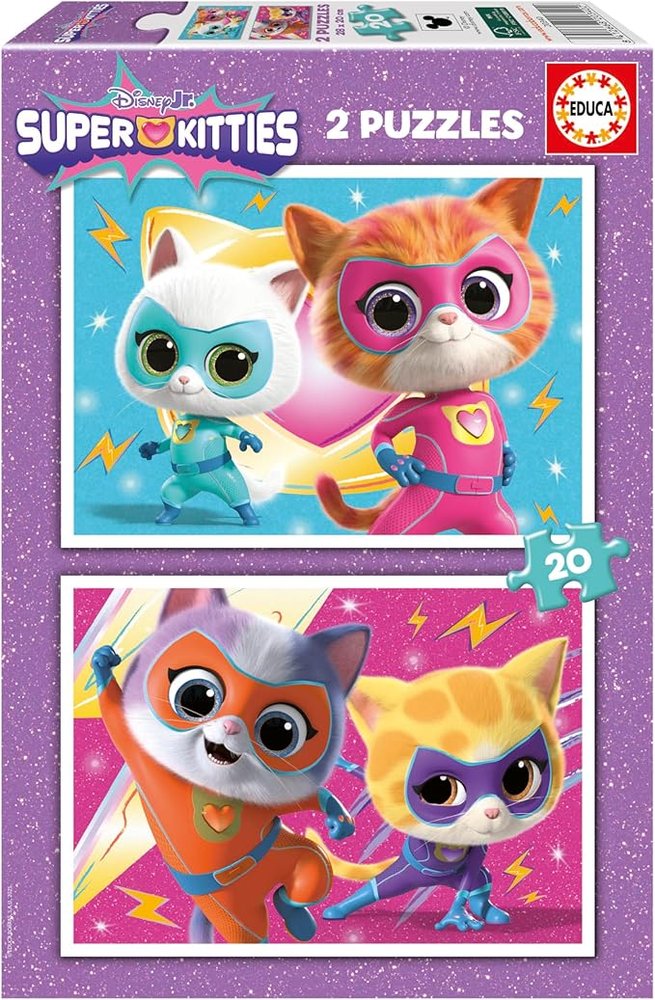 PUZZLE 2X20 SUPERKITTIES | EDUCA-BORRAS | 1 UNIDAD | 8412668203402 Imagen principal del producto