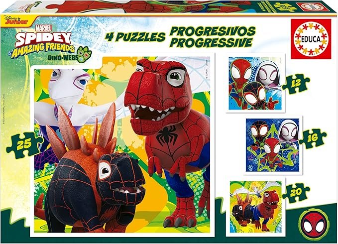 Puzzle Progresivo Spidey & His Friends 12 16 20 25 EDUCA BORRAS