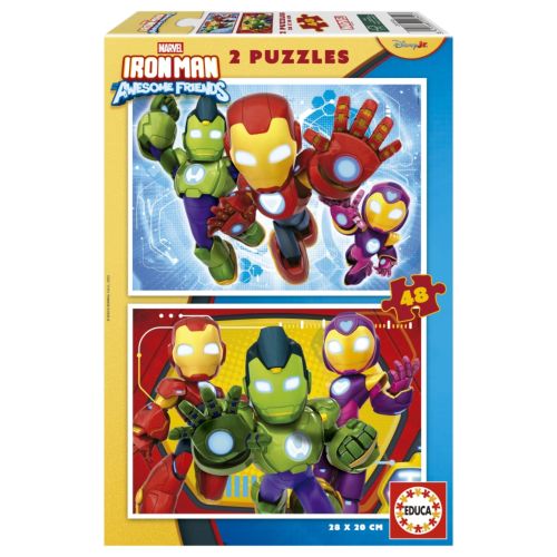 Puzzle 2x48 Iron Man y sus amigos Educa Borras