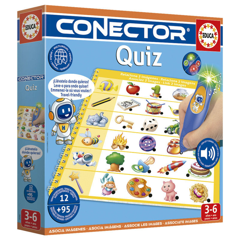 Juego Conector Quiz EDUCA-BORRAS Pack 24 piezas