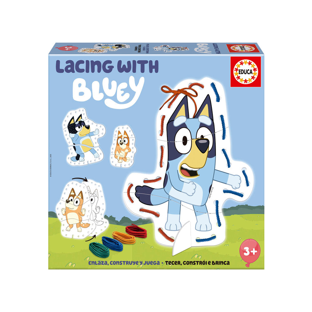 Bluey Lacing Educa-Borras Pack 1 Juego de Encaje para Manualidades y Aprendizaje Imagen principal del producto