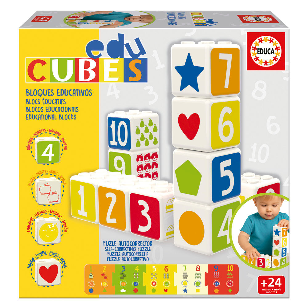 Educubes Baby II Números Juego de Mesa Educativo Marca Educa Borras