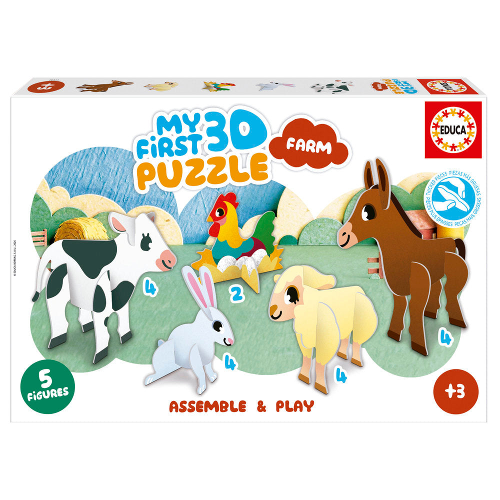 Puzzle 3D Baby Puzzle Farm EDUCA-BORRAS