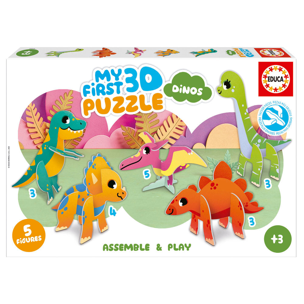 Puzzle 3D Baby Puzzle Dinos Educa Borras