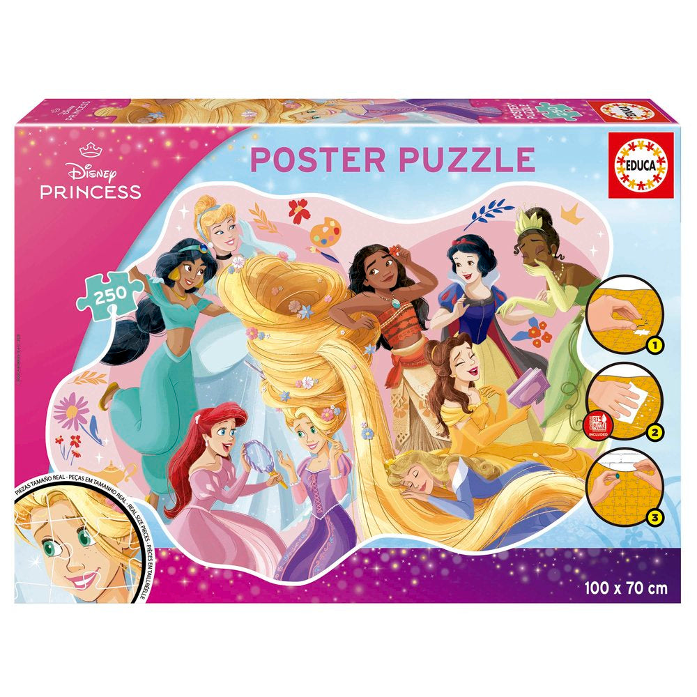 Poster Puzzle 250 Piezas Princesas Disney Educa Borras