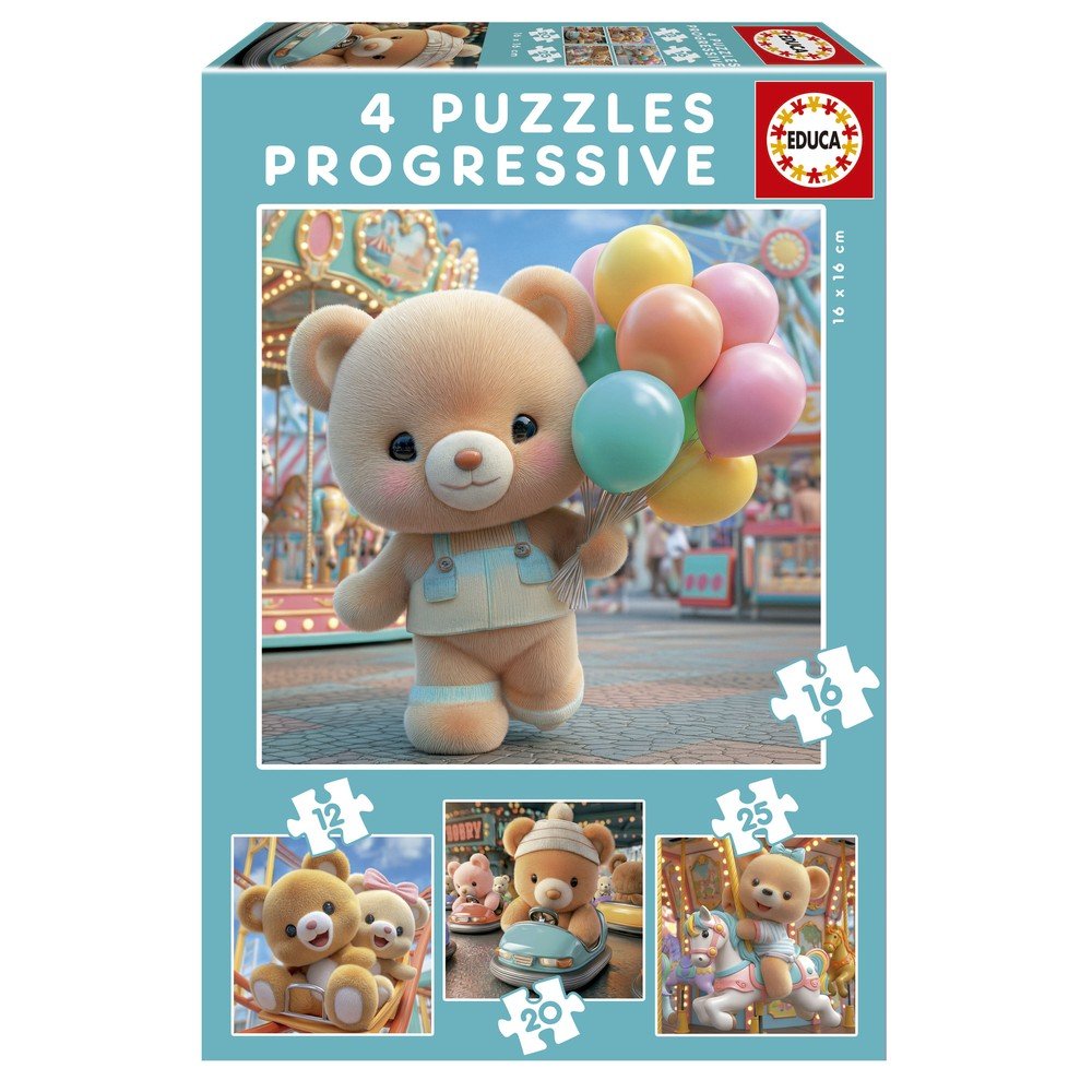 Puzzle progresivo en el parque 12 16 20 25 piezas EDUCA BORRAS