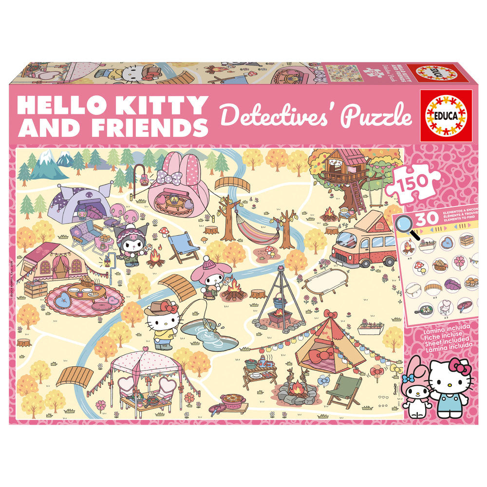 Puzzle Detective Puzzle 150 Hello Kitty & Friends EDUCA-BORRAS