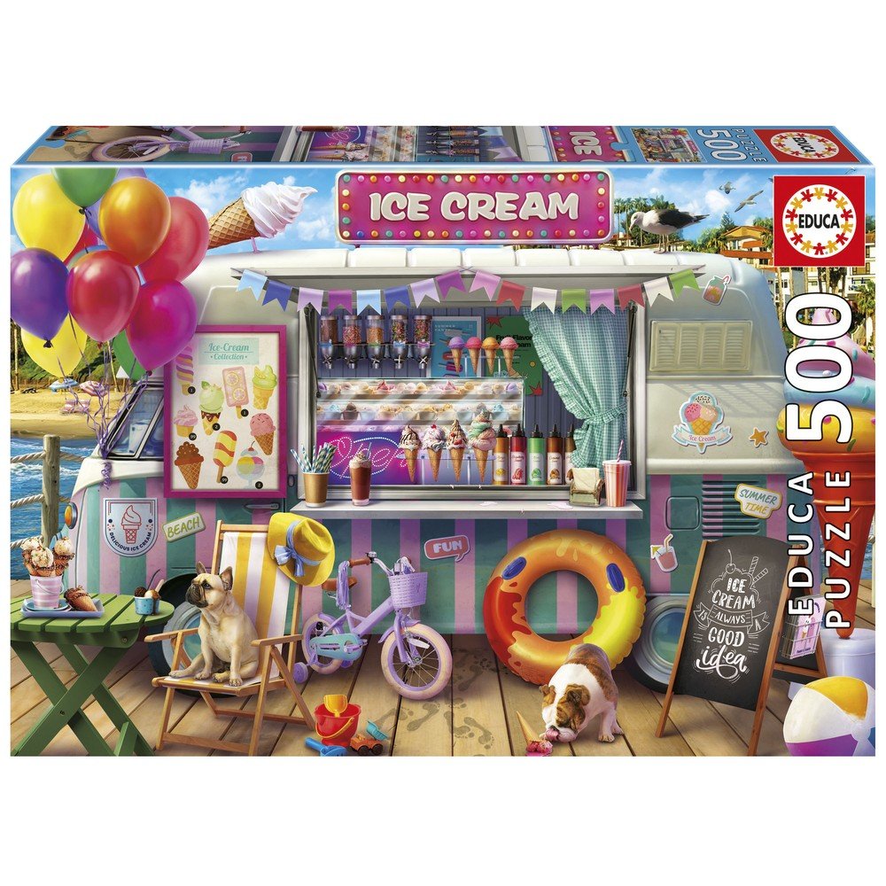 Puzzle 500 Furgoneta de Helados Educa-Borras