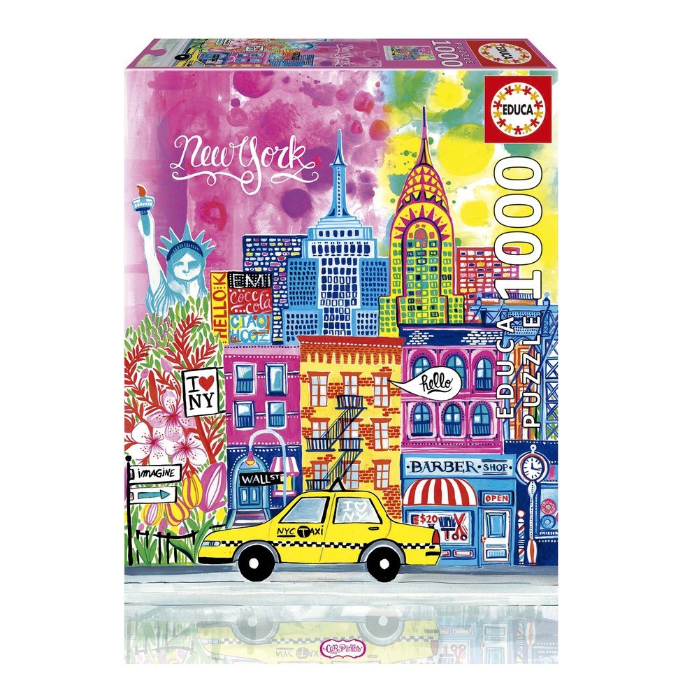 Puzzle 1000 Piezas New York Car Pintos EDUCA BORRAS