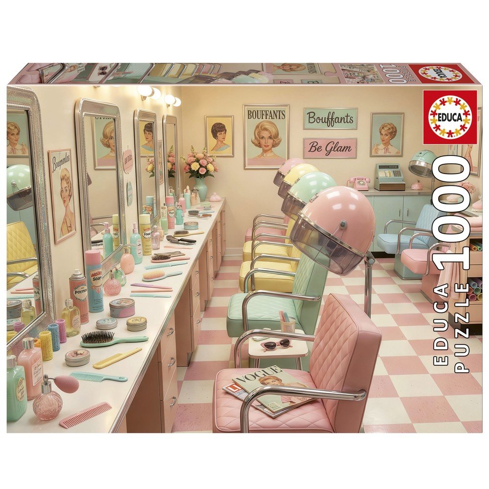 Puzzle 1000 Retro Glam Salon Educa-Borras