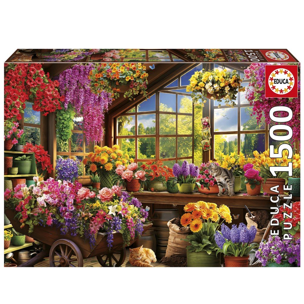 Puzzle 1500 Piezas Cobertizo de Jardinería Educa Borras