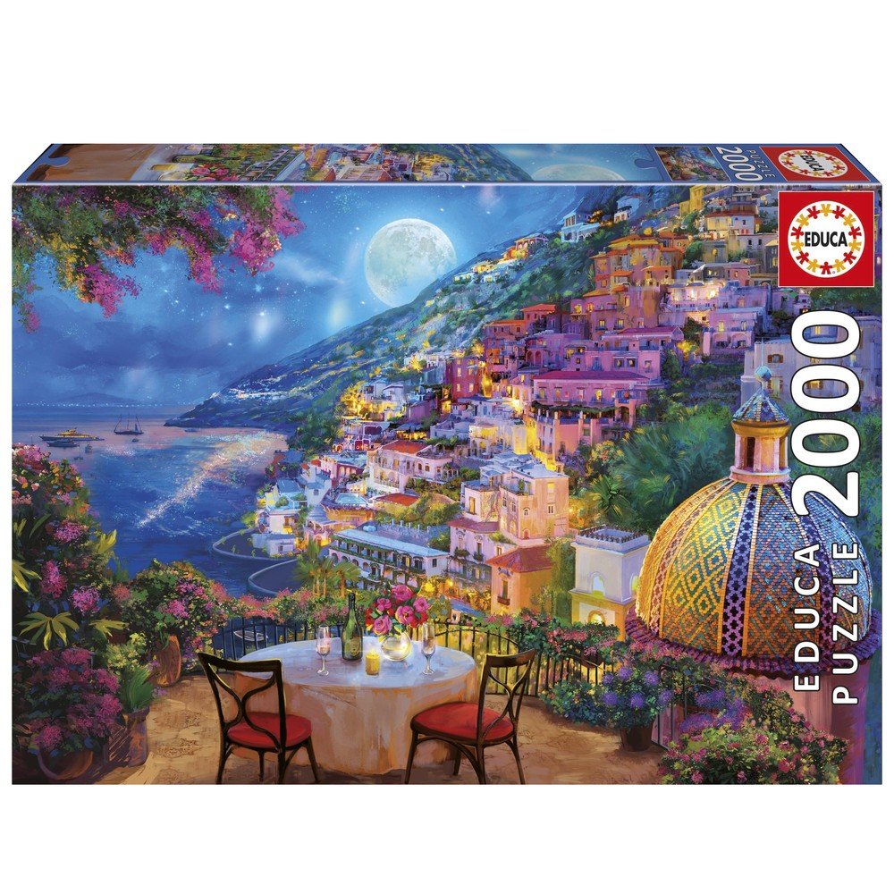 Puzzle 2000 Piezas Cita Nocturna en Positano Educa Borras