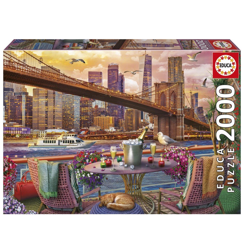 Puzzle 2000 Romance en NY EDUCA-BORRAS