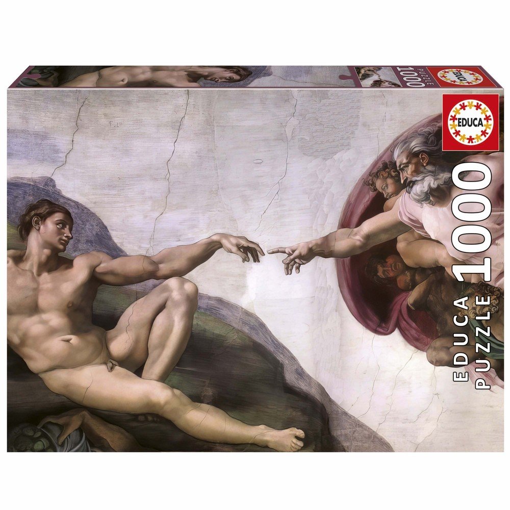 Puzzle 1000 La Creación de Adán Educa-Borras Imagen principal del producto