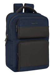 MOCHILA 2 BOLSILLOS PORTATIL 15,6''+USB BUSINESS BLUE | SAFTA BUSINESS