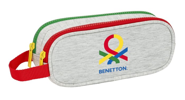 Portatodo Doble Benetton Pop 21x8x6cm SAFTA