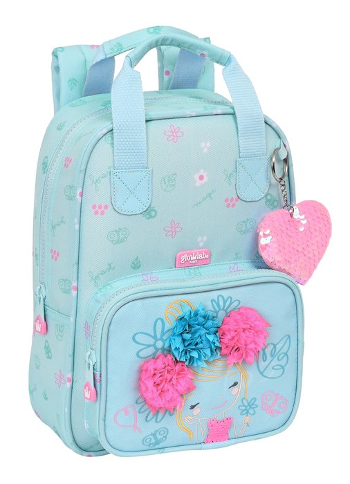 Mochila infantil adaptable asas reciclado Glowlab Kids Cute Doll 20x28x8 cm SAFTA Imagen principal del producto