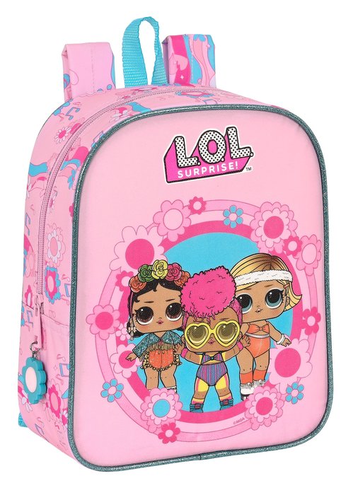 Mochila Guardería Adaptable Carro Lol Surprise Glo Girl Safta