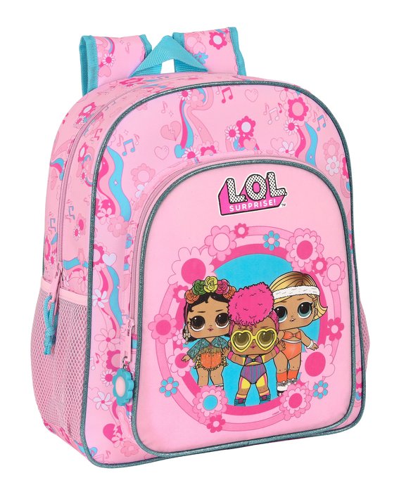 Mochila Junior Adaptable Carro Lol Surprise Glow Girl 32x38x12cm Marca Safta Imagen principal del producto