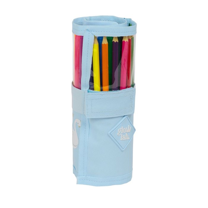 Plumier enrollable 27 piezas Glowlab Cisne SAFTA