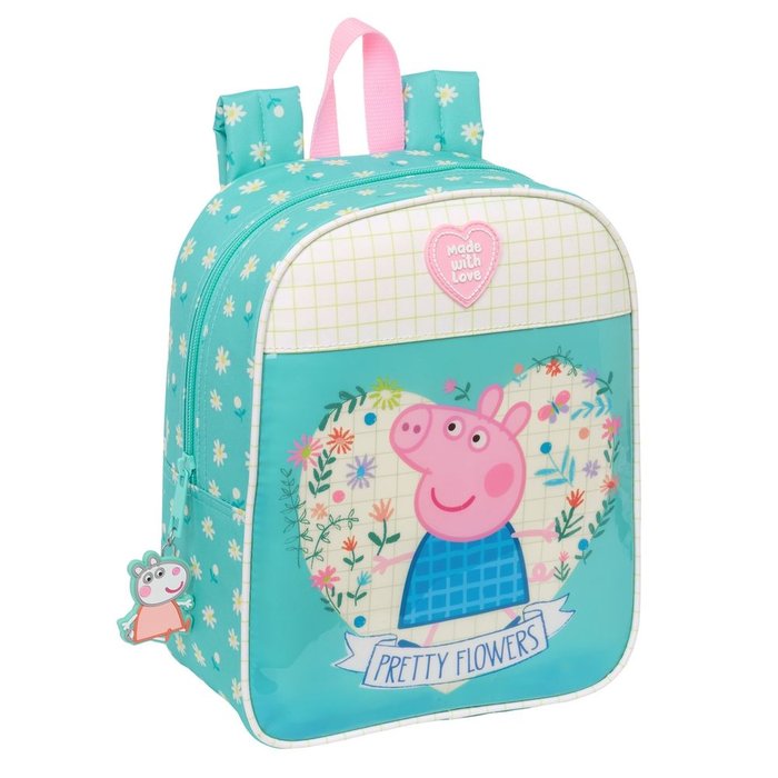 MOCHILA GUARDERIA ADAPTABLE A CARRO PEPPA PIG PRETTY FLOWERS | SAFTA, S,A,