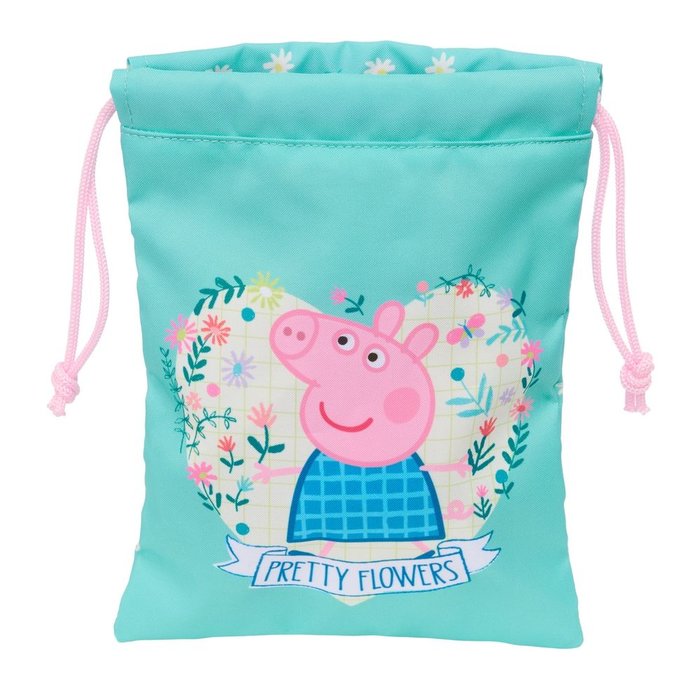 Saquito Merienda Peppa Pig Pretty Flowers Marca Safta