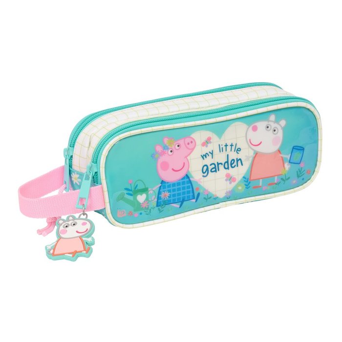 PORTATODO DOBLE PEPPA PIG PRETTY FLOWERS | SAFTA, S,A,